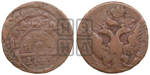 Денга 1743 года (с орлом на аверсе)