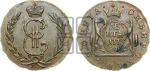 Денга 1773 года КМ (для Сибири). Новодел.