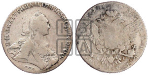 1 рубль 1768 года ММД/EI ( MMД, без шарфа на шее)