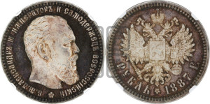 1 рубль 1887 года (АГ) (большая голова)