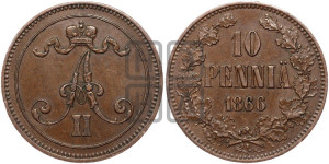 10 пенни 1866 года