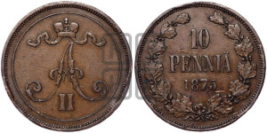 10 пенни 1875 года