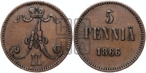 5 пенни 1866 года