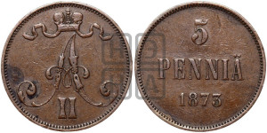 5 пенни 1873 года