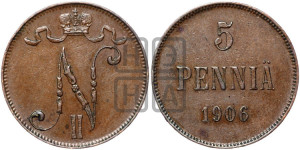 5 пенни 1906 года