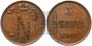 5 пенни 1908 года