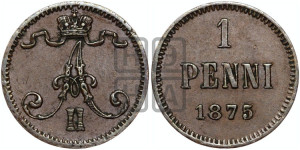 Пенни 1875 года