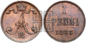 1 пенни 1883 года