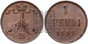 1 пенни 1892 года