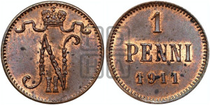 1 пенни 1911 года