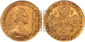 5 рублей 1786 года СПБ(новый тип, короче)