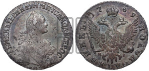 Полуполтинник  1769 года ММД/EI (без шарфа на шее)