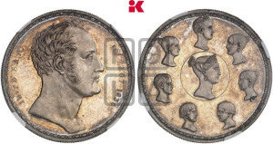 1 1/2  рубля - 10 злотых 1836 года П.У. (“Семейный”). Новодел.