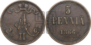 5 пенни 1866 года