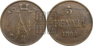 5 пенни 1898 года