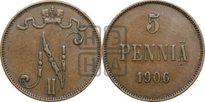 5 пенни 1906 года