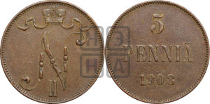5 пенни 1908 года
