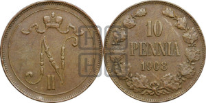 10 пенни 1908 года