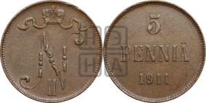 5 пенни 1911 года