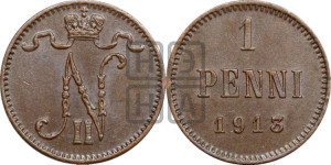 1 пенни 1913 года