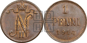 1 пенни 1914 года