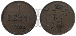 1 пенни 1901 года