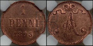 1 пенни 1893 года