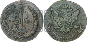 5 копеек 1764 года ММ (ММ, Красный  монетный двор)