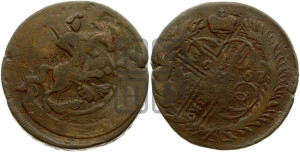 2 копейки 1757 года (гурт сетчатый)