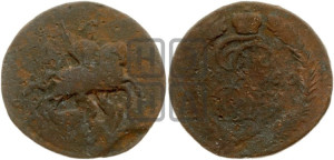1 копейка 1766 года СПМ (СПМ, Санкт-Петербургский монетный двор)