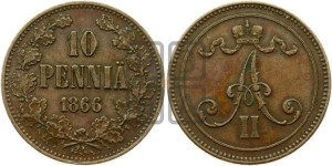 10 пенни 1866 года