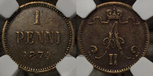 Пенни 1874 года