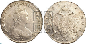 1 рубль 1777 года СПБ/ѲЛ (новый тип)