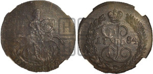 Полушка 1784 года КМ (КМ, Сузунский монетный двор)