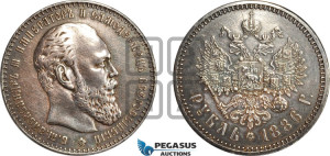 1 рубль 1886 года (АГ) (большая голова)