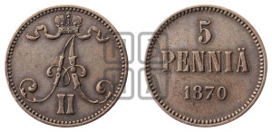 5 пенни 1870 года