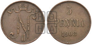 5 пенни 1908 года