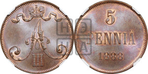 5 пенни 1888 года
