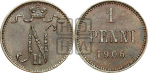 1 пенни 1906 года