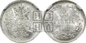25 пенни 1907 года L