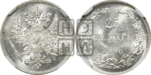 25 пенни 1908 года L