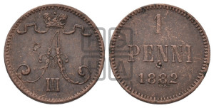 1 пенни 1882 года