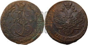 5 копеек 1789 года ЕМ (ЕМ, Екатеринбургский монетный двор)