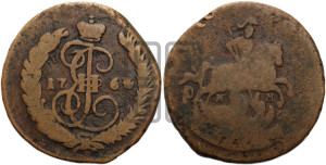 1 копейка 1764 года ММ (ММ или без букв, Красный  монетный двор)