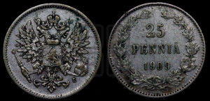 25 пенни 1909 года L