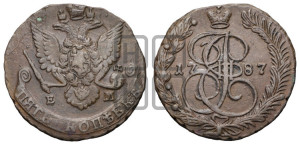 5 копеек 1787 года ЕМ (ЕМ, Екатеринбургский монетный двор)
