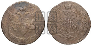 5 копеек 1793 года ЕМ (Павловский перечекан)