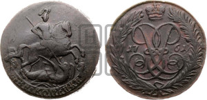 2 копейки 1761 года (гурт сетчатый)