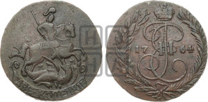 2 копейки 1764 года ММ (ММ, Красный  монетный двор)