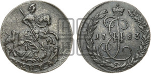 Денга 1783 года КМ (КМ, Сузунский монетный двор)